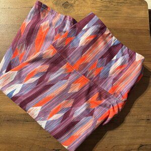 PRANA Taj A-Line Flare‎ Skirt Women's MEDIUM Purple Pink Blue Grapevine Gemstone